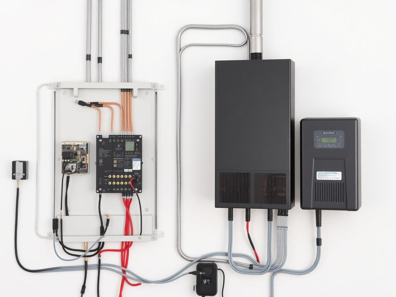 Cuadro eléctrico e inversor solar instalados de forma profesional