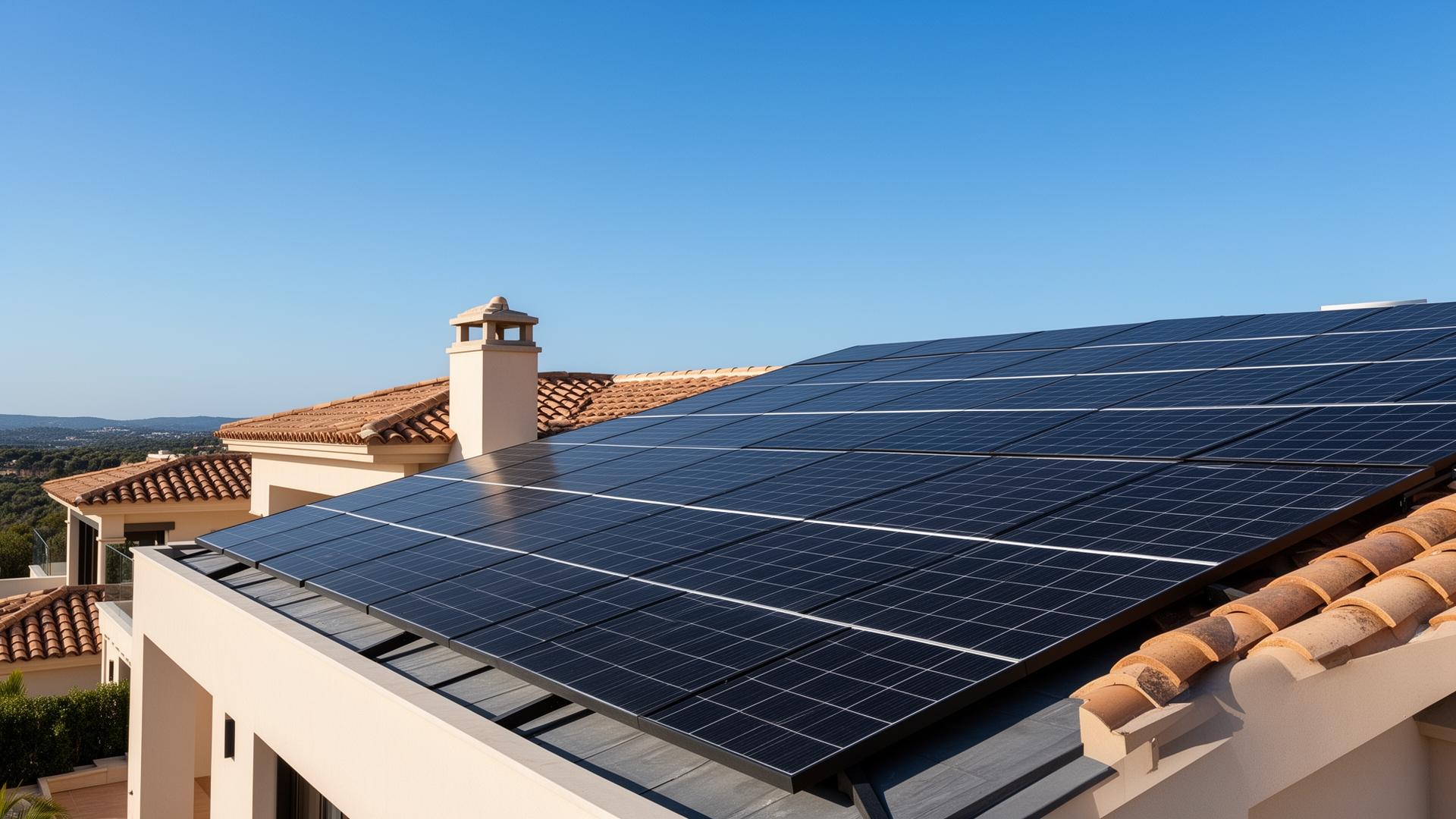 Instalación de placas solares en vivienda de Castellón